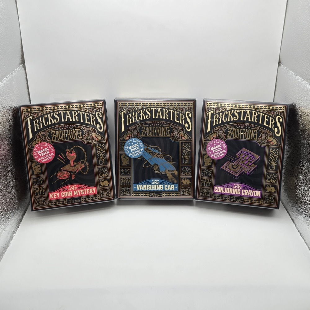 Zach King Trickstarters Bundle | Vanishing Car Key Coin Mystery Conjuring Crayon